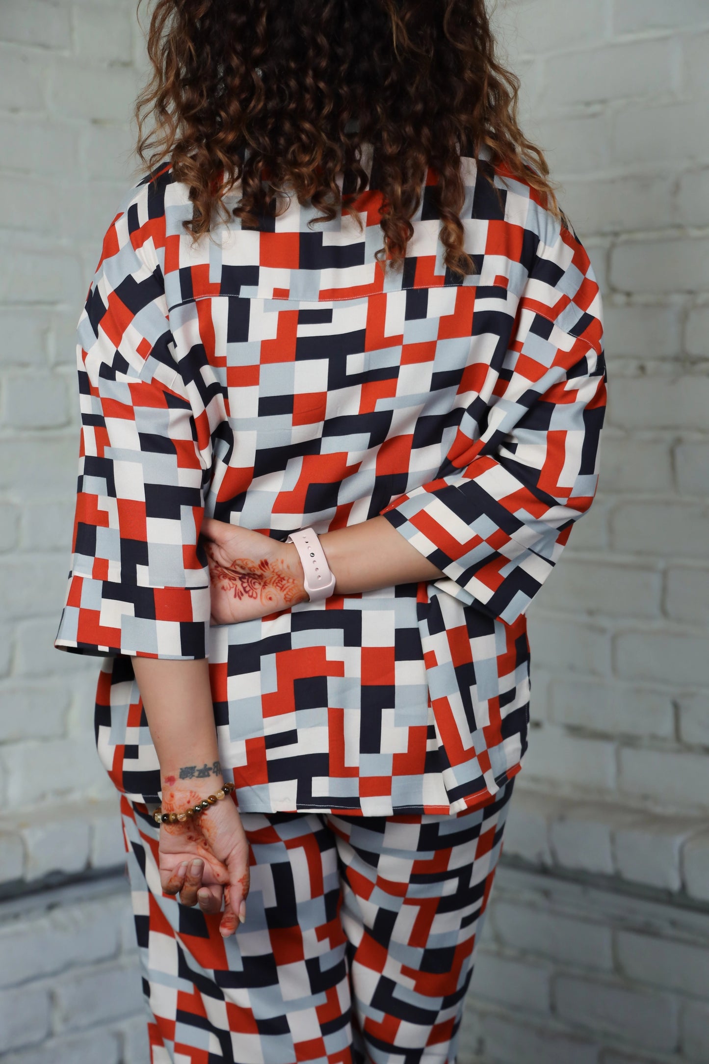 The Pixel Co-ords (Oversized Shirt + Pajama)