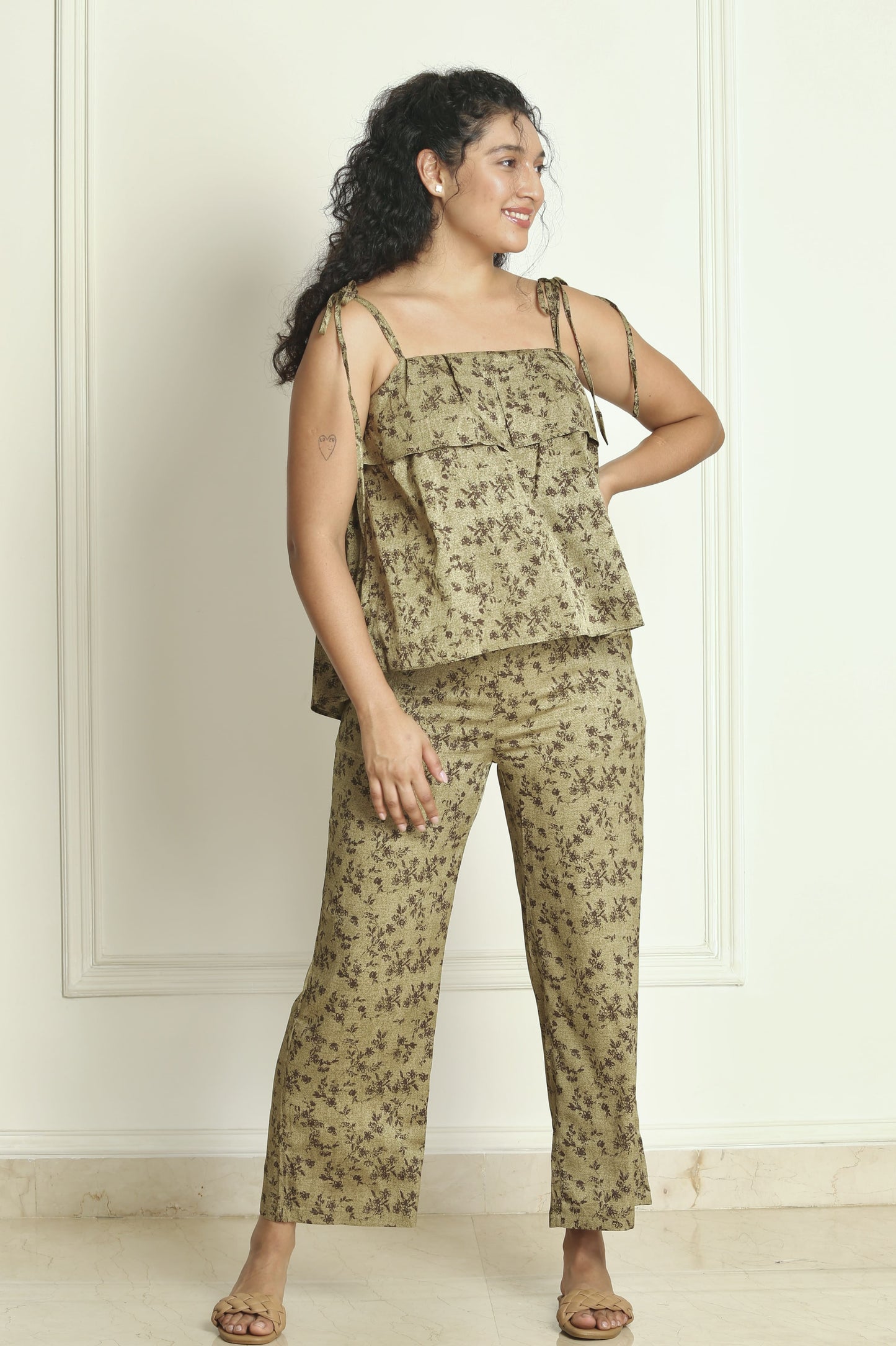 Garden Tea Satin Lounge Set