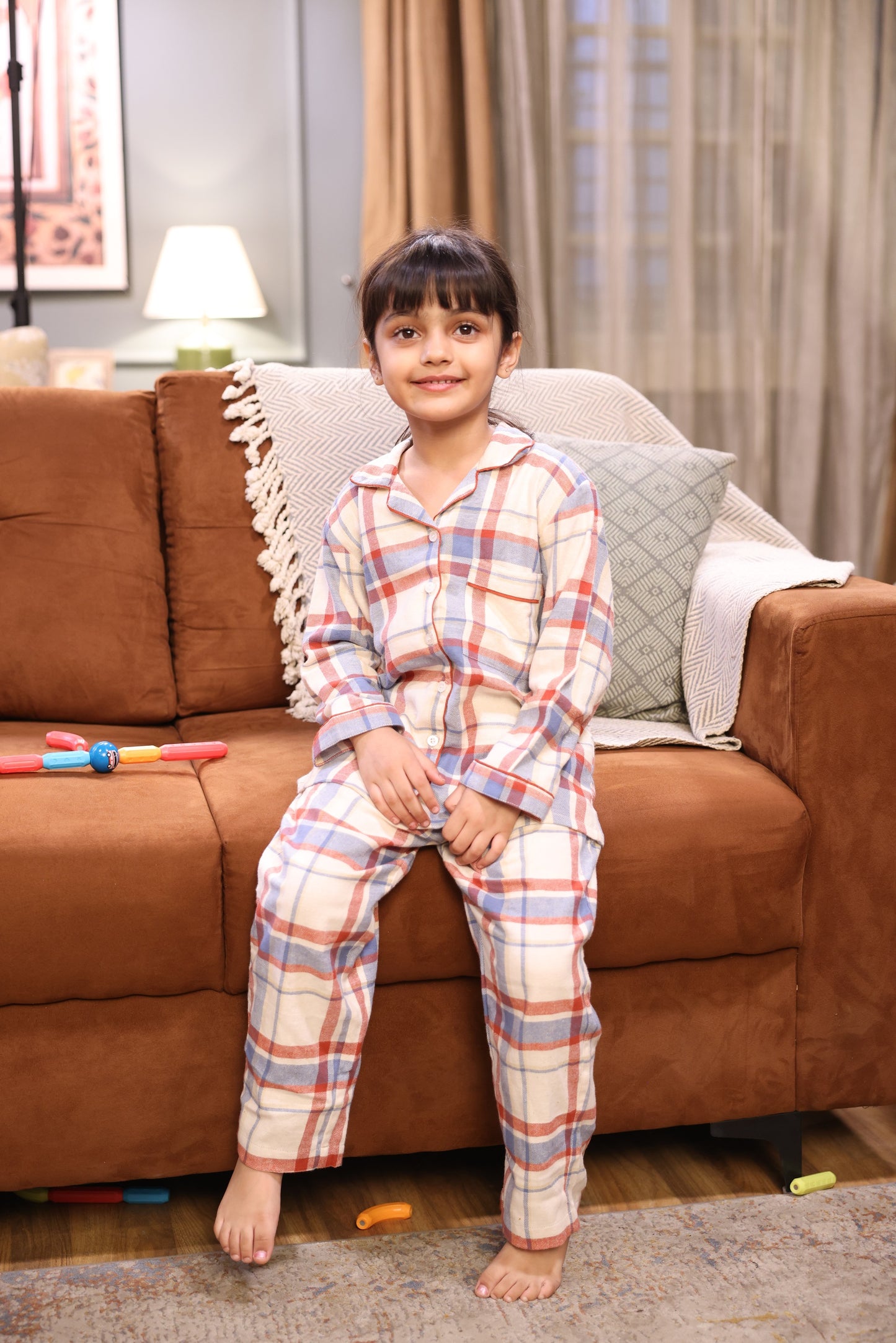 Checkered Kid’s Night Suit (Winter)