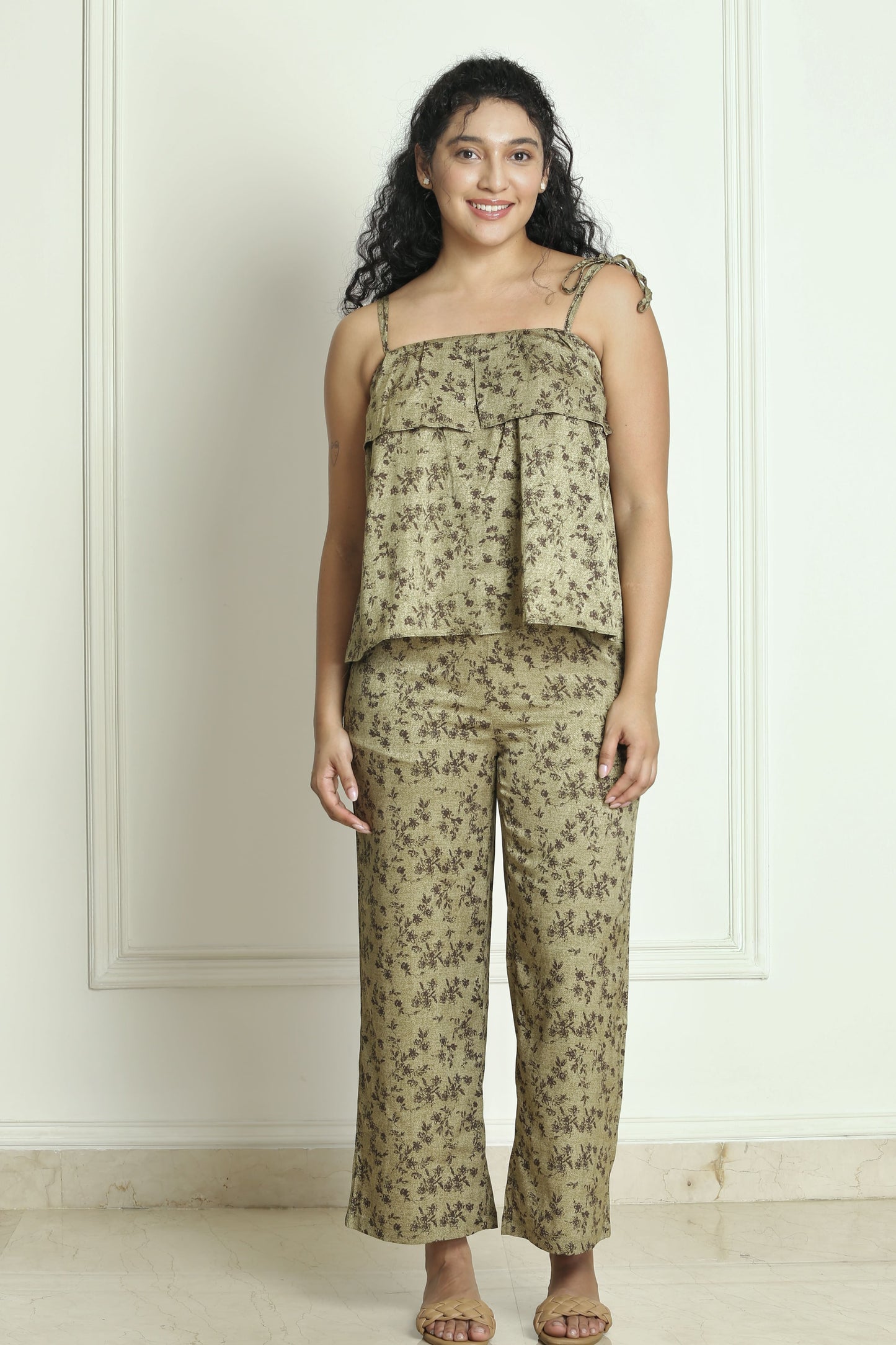 Garden Tea Satin Lounge Set