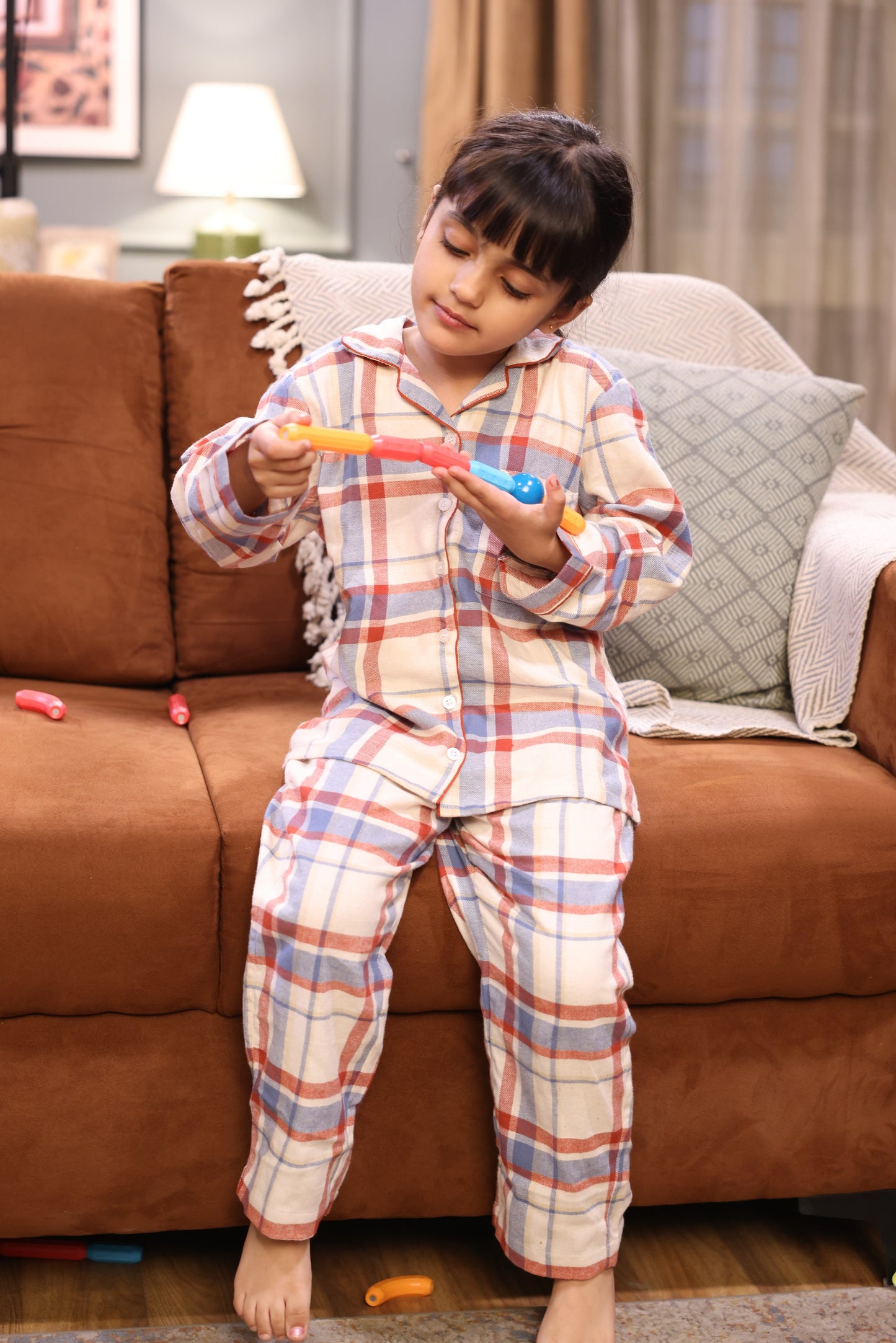 Checkered Kid’s Night Suit (Winter)