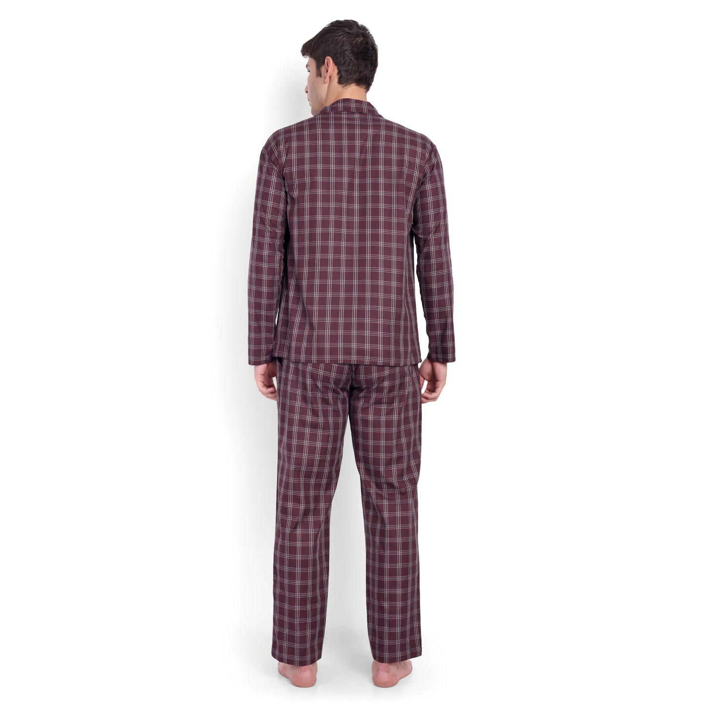 Wine Check Pyjama Set