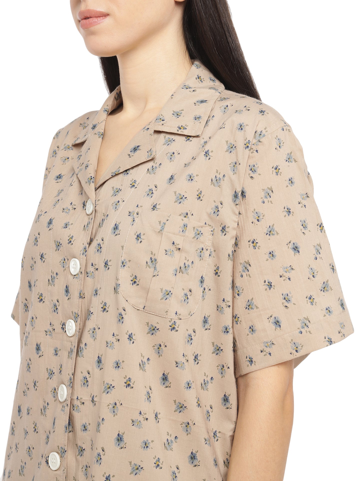 Dune Oversized Shirt & Shorts Set (Cotton)