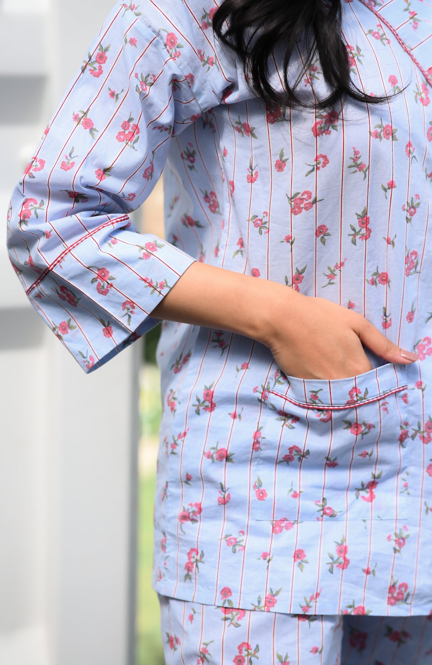 Akaibara Cotton Kimono Set