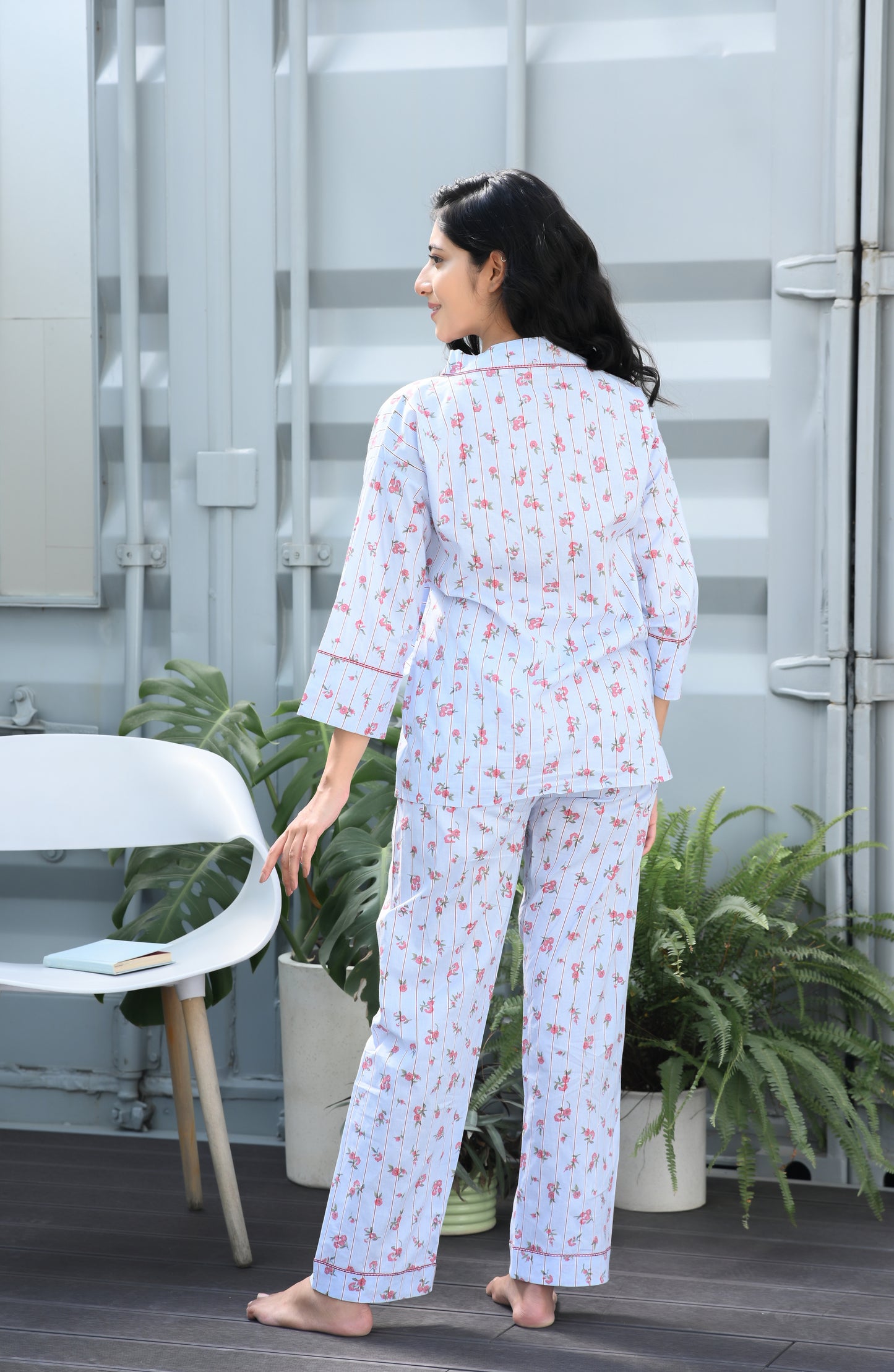 Akaibara Cotton Kimono Set