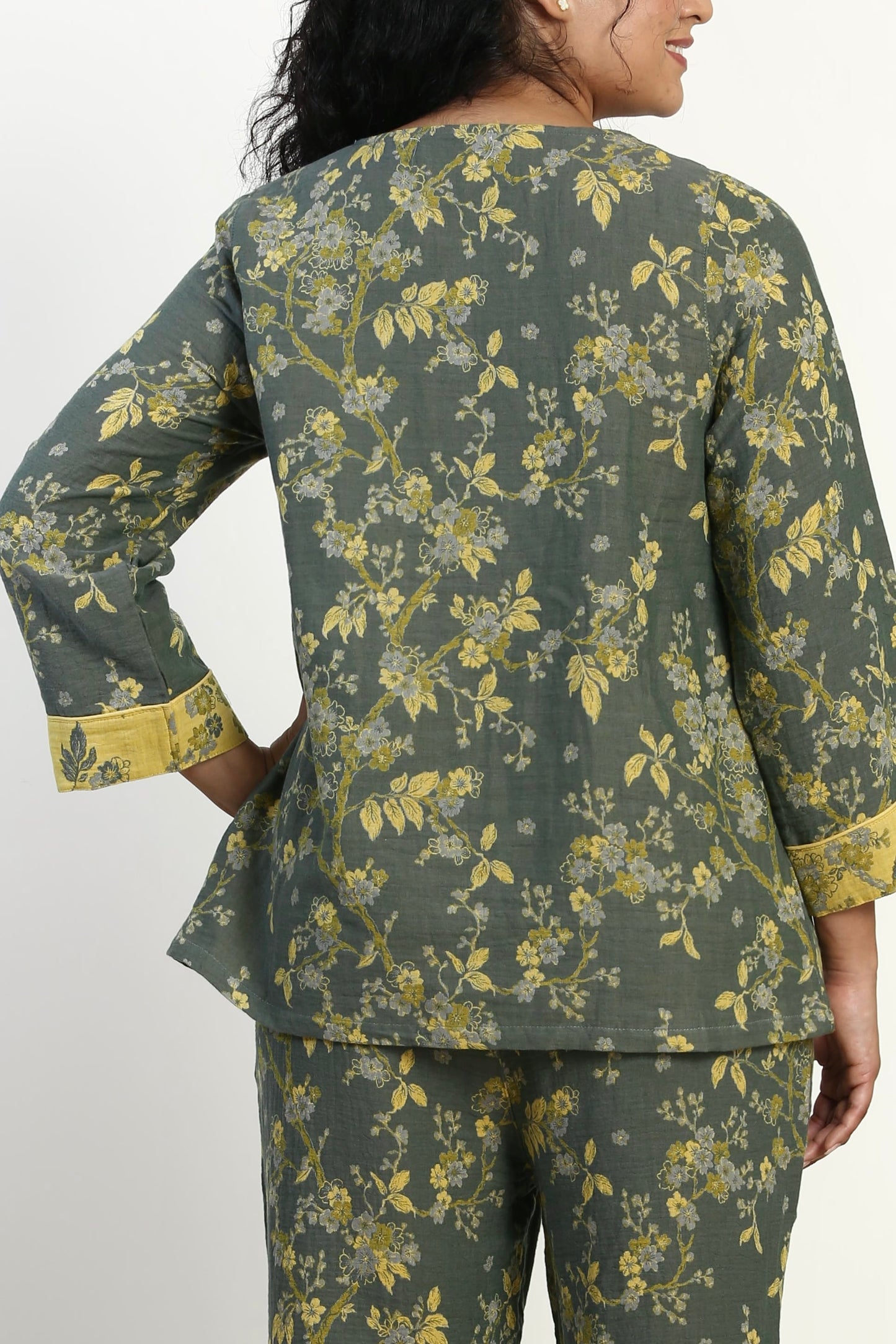 Garden Kimono Set (Green)