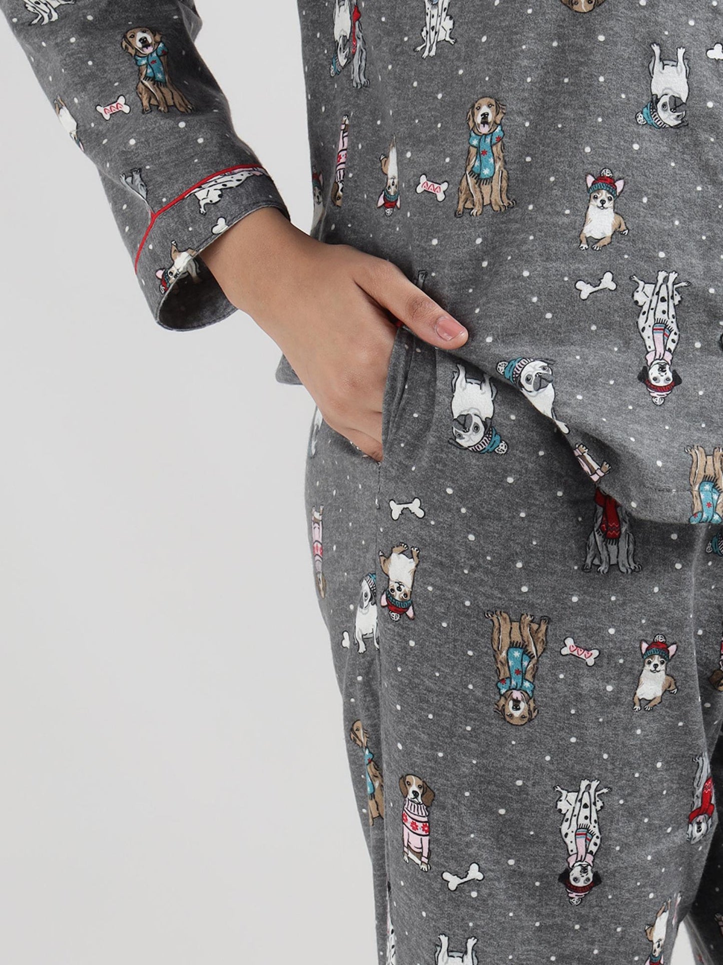 Doggo Cotton Flannel Shirt Pyjama Set 🐾