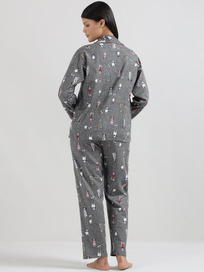 Doggo Cotton Flannel Shirt Pyjama Set 🐾