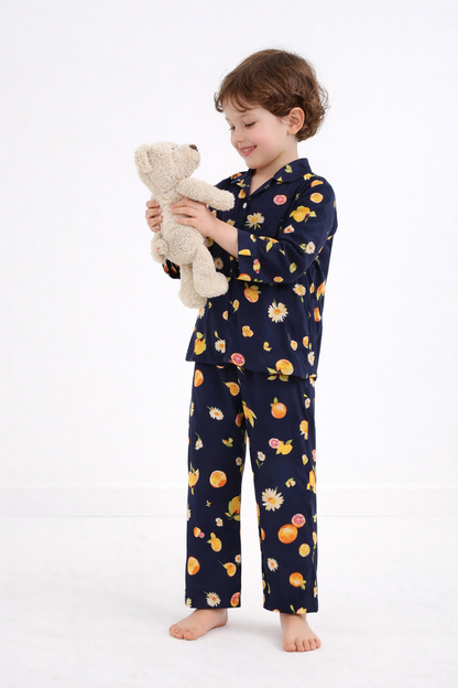 Blue Orchard Kid’s Night Suit-(Summer)
