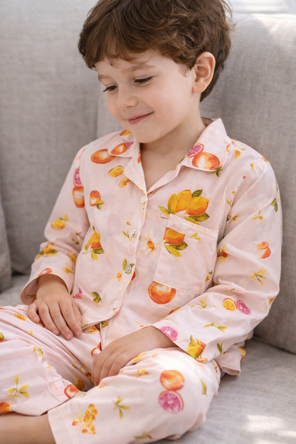 Pink Orchard Kid’s Night Suit (Summer)