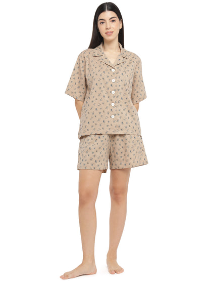 Dune Oversized Shirt & Shorts Set (Cotton)