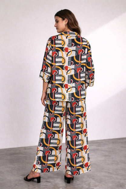 Loopy Cotton Rayon Oversized Shirt + Pajama