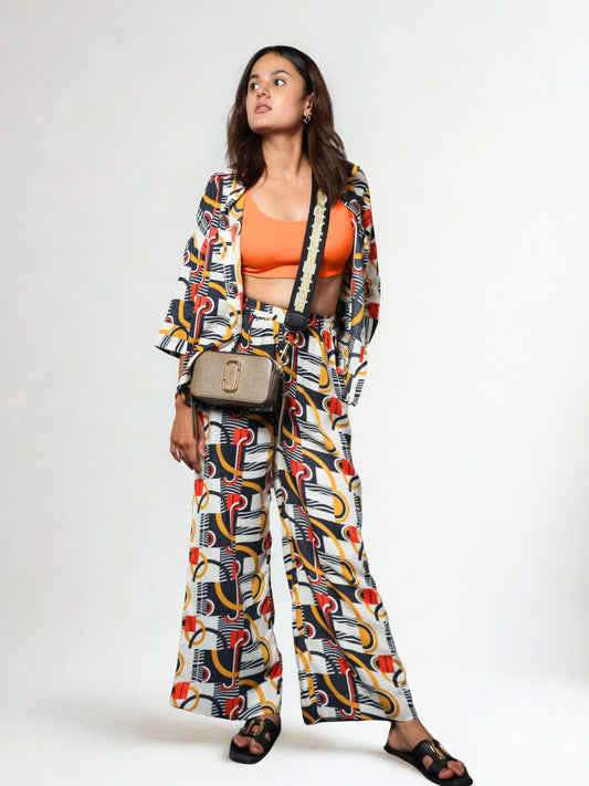 Loopy Cotton Rayon Co-ords (Oversized Shirt + Pajama)