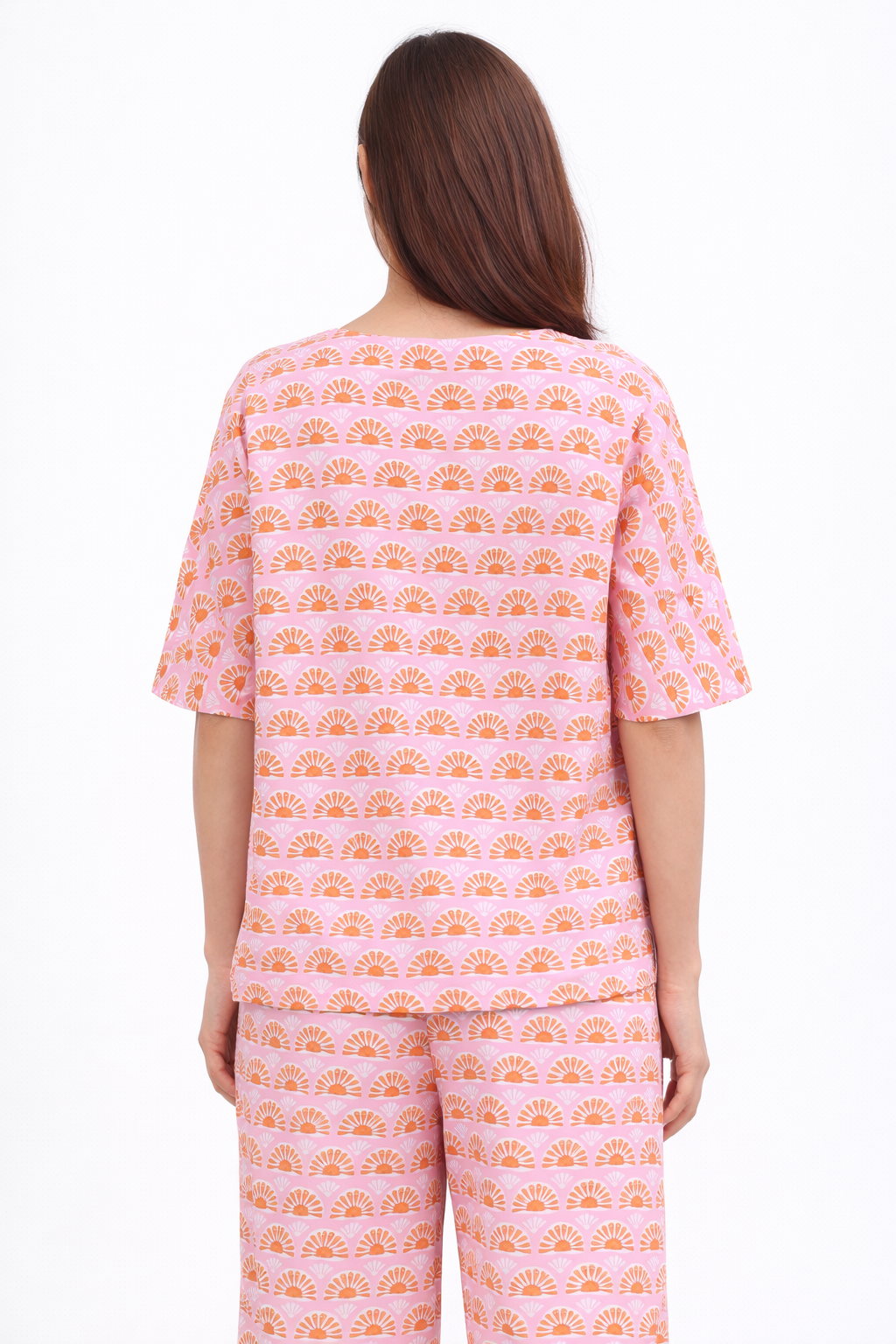 Pink Sunset Cotton Lounge Set