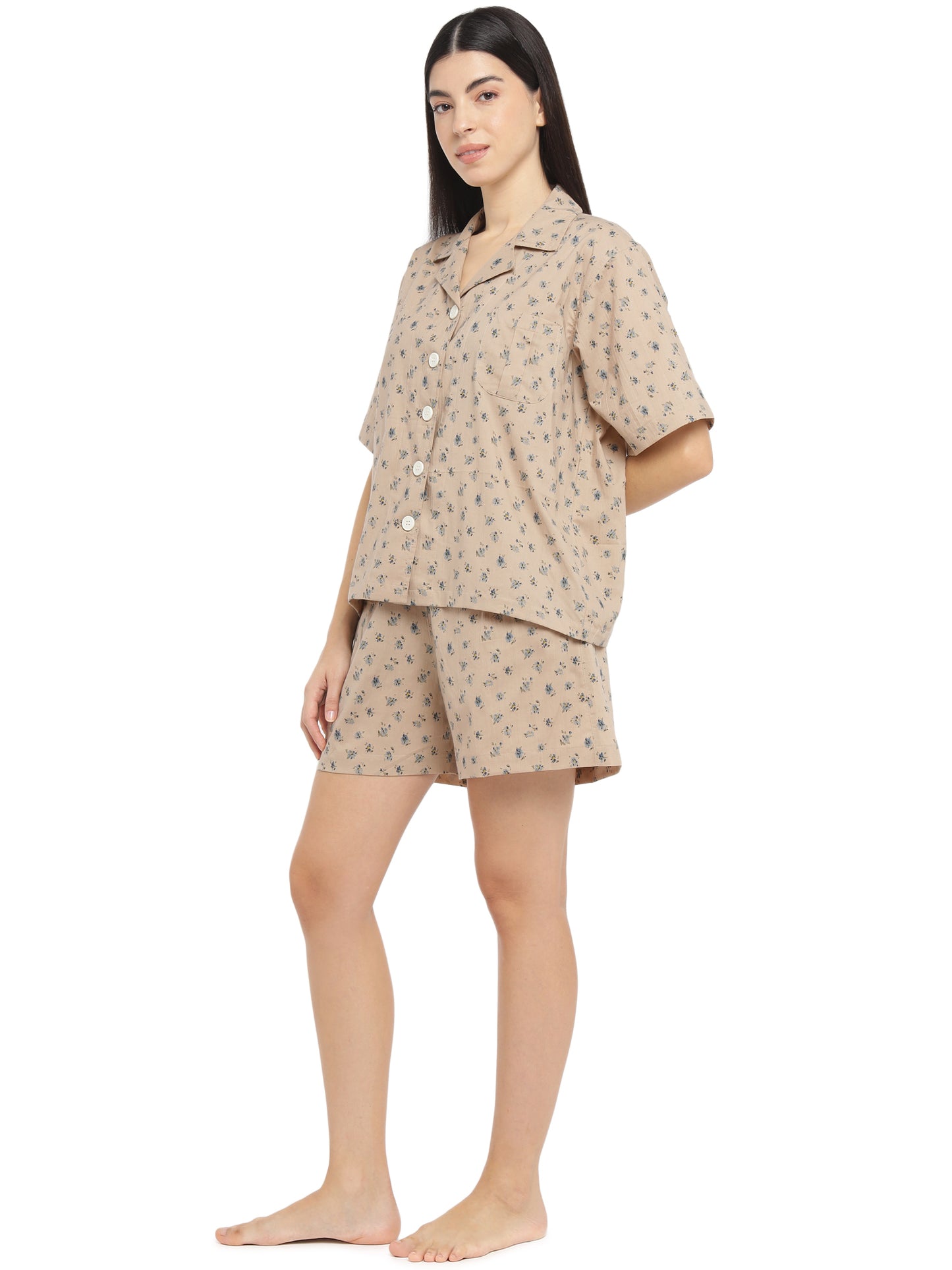 Dune Oversized Shirt & Shorts Set (Cotton)