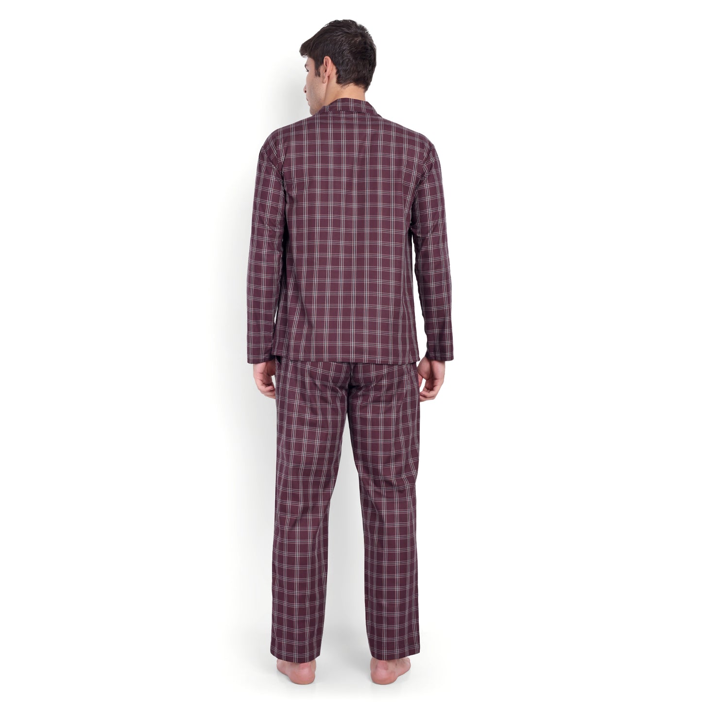 Wine Check Pyjama Set