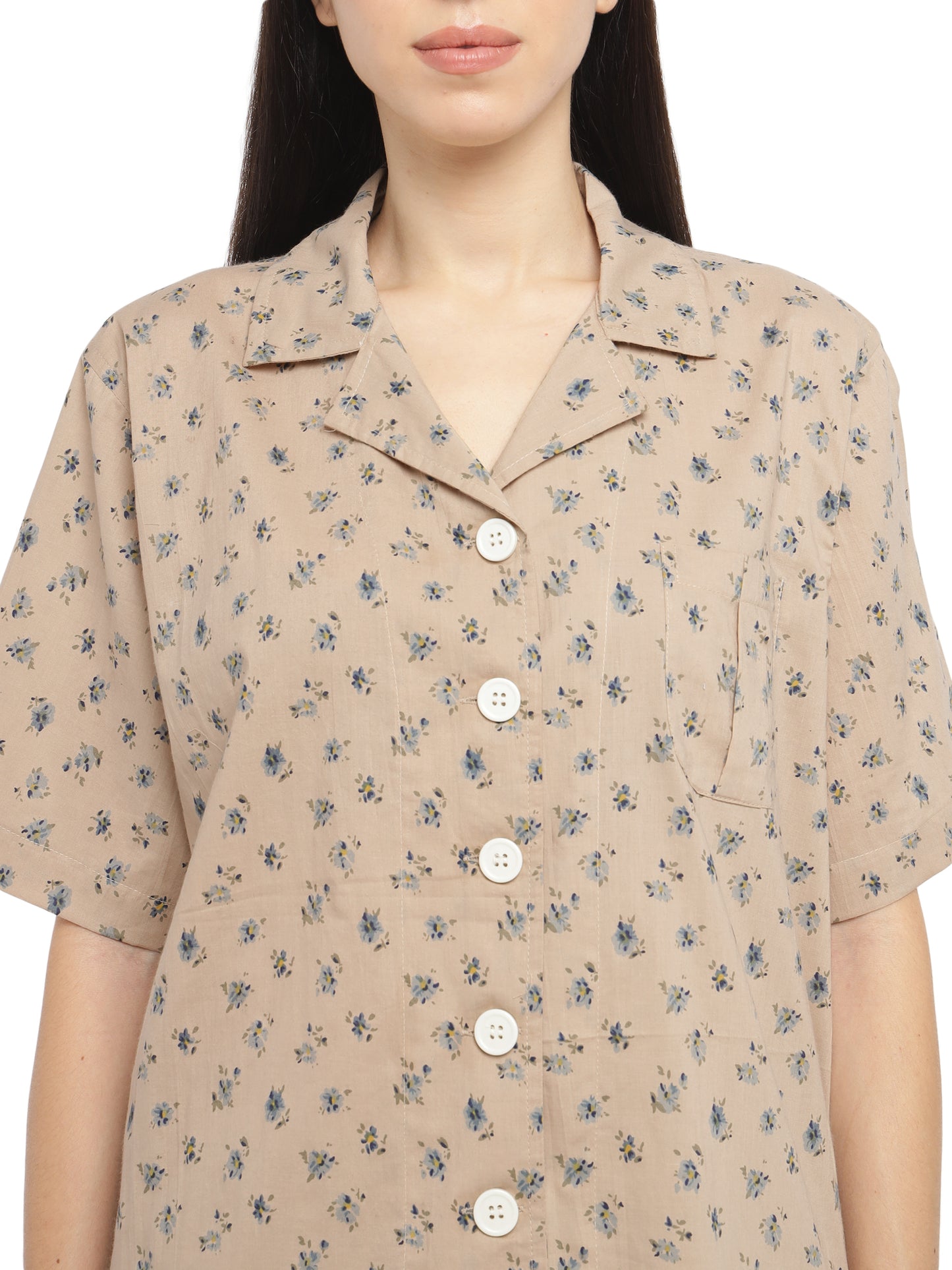 Dune Oversized Shirt & Shorts Set (Cotton)