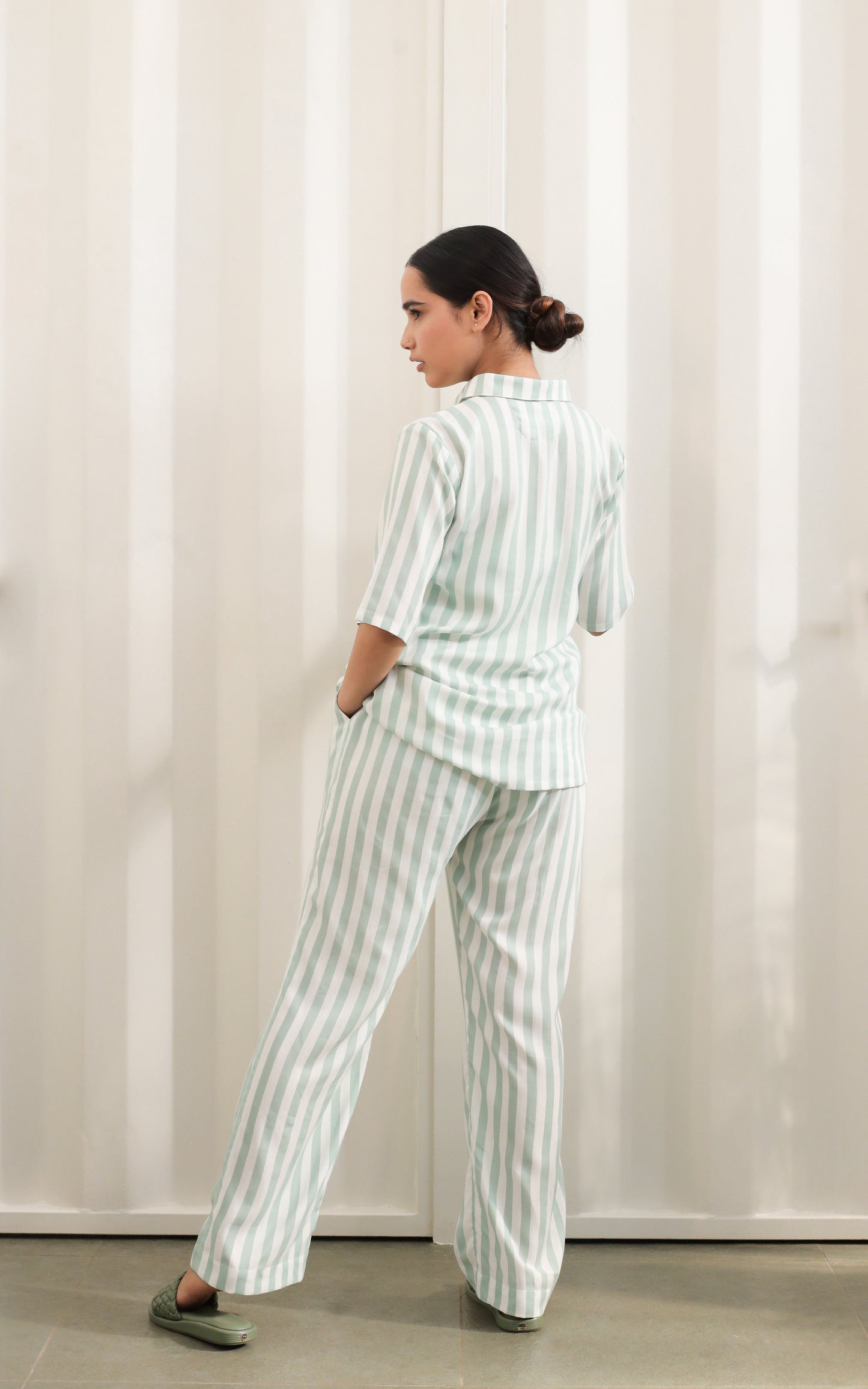 Mint Green Stripe Set