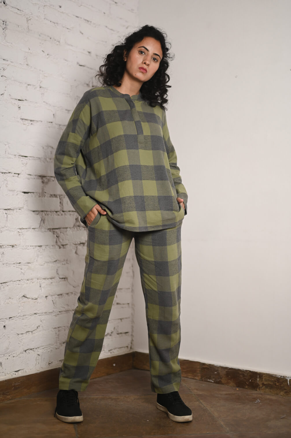 Flannel Olive Set