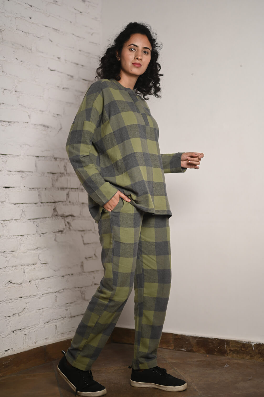 Flannel Olive Set